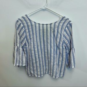 Seersucker/Striped Blouse